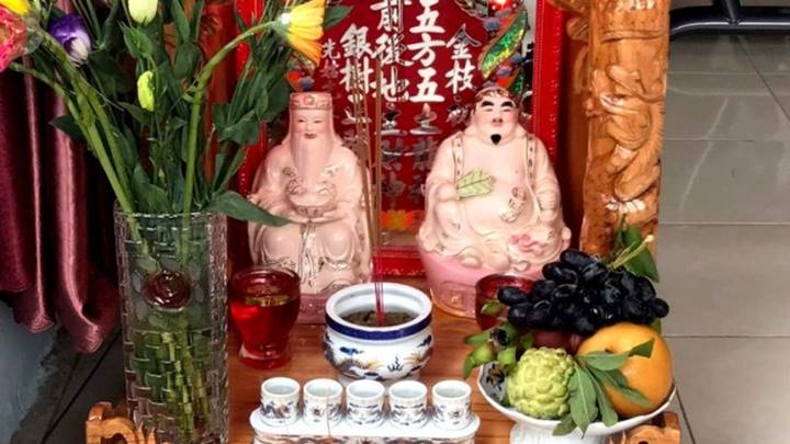 mâm cúng thần tài