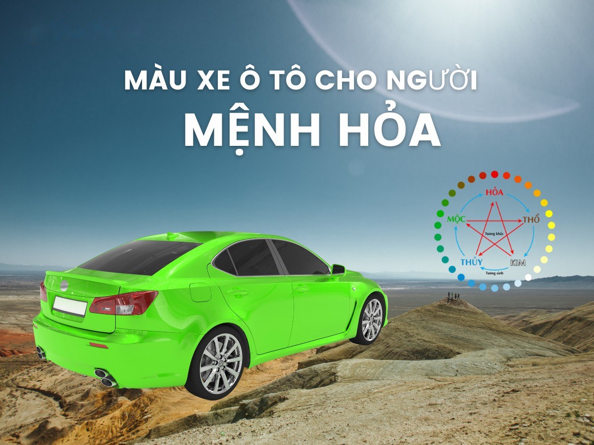 Màu xe người mệnh Hỏa