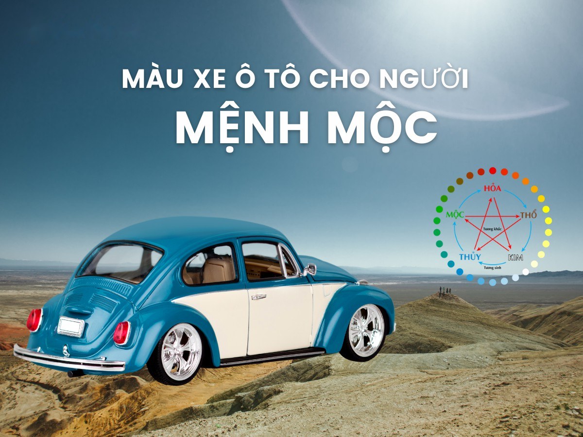 Màu xe hợp mệnh Mộc