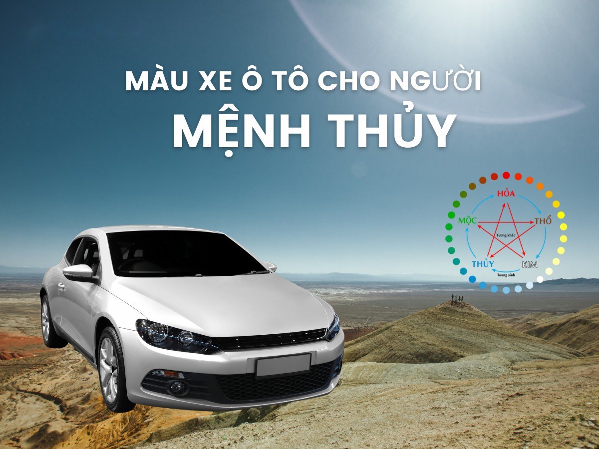 Màu xe hợp mệnh Thủy