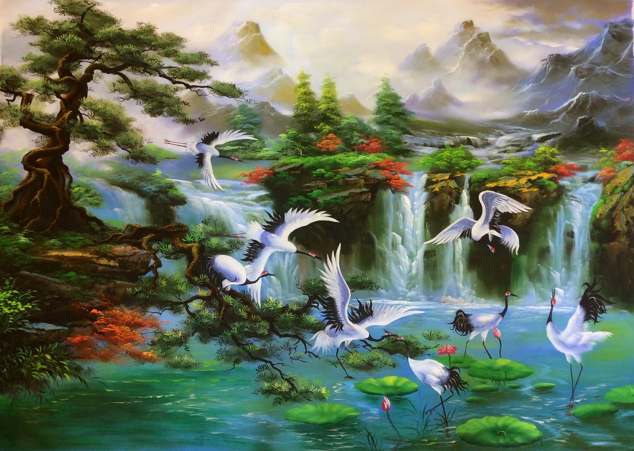 Tranh phong thủy phòng khách