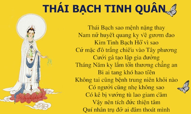 hóa giải sao thái bạch