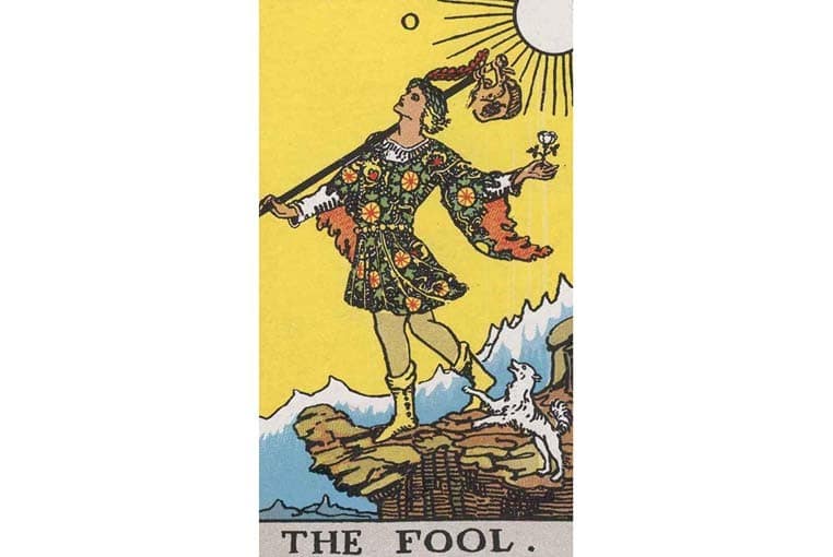 Bói bài tarot lá bài The Fool, diễn giải xuôi