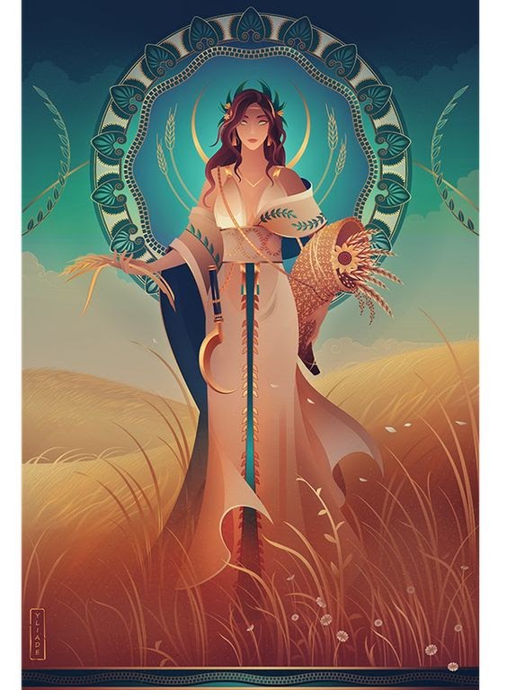 thần Demeter cung xử nữ