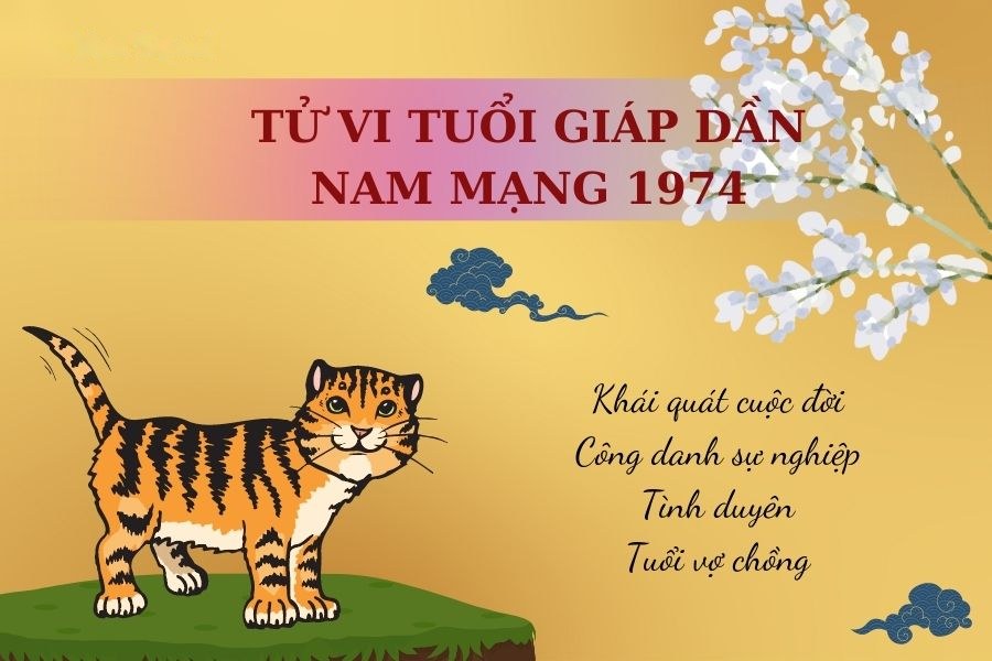 Tử Vi Tuổi Giáp Dần 1974 - Nam mạng | Chi tiết tử vi trọn đời
