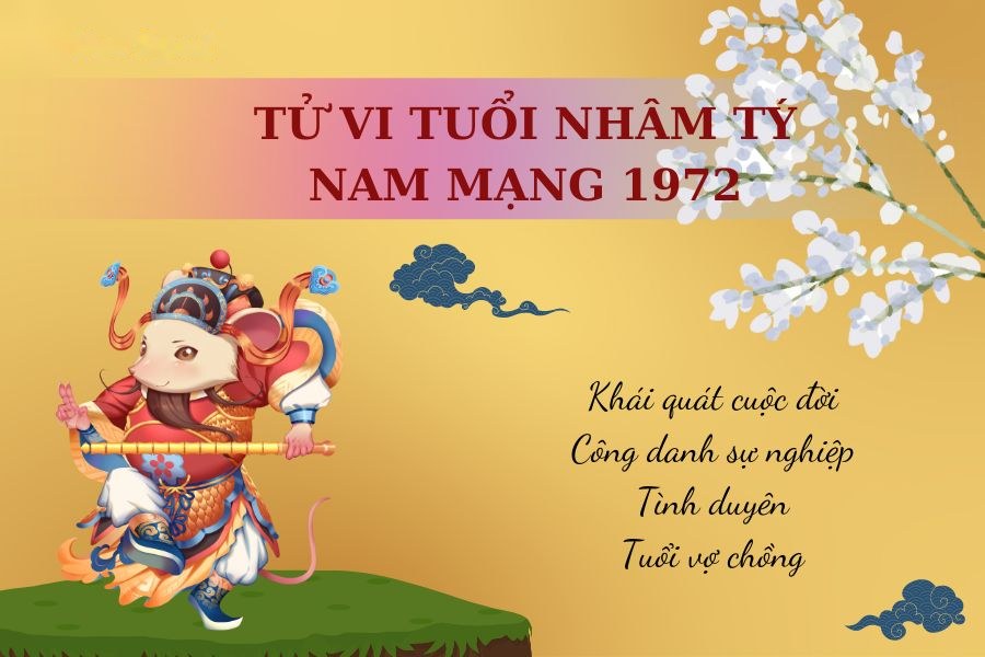 Tử Vi Tuổi Nhâm Tý 1972 - Nam mạng | Chi tiết tử vi trọn đời