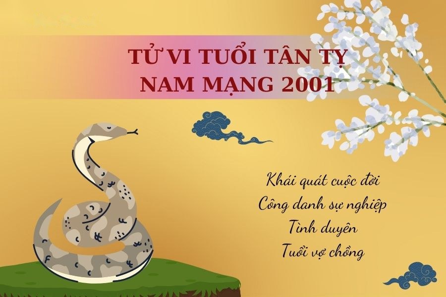 Tử vi trọn đời tuổi Tân Tỵ 2001